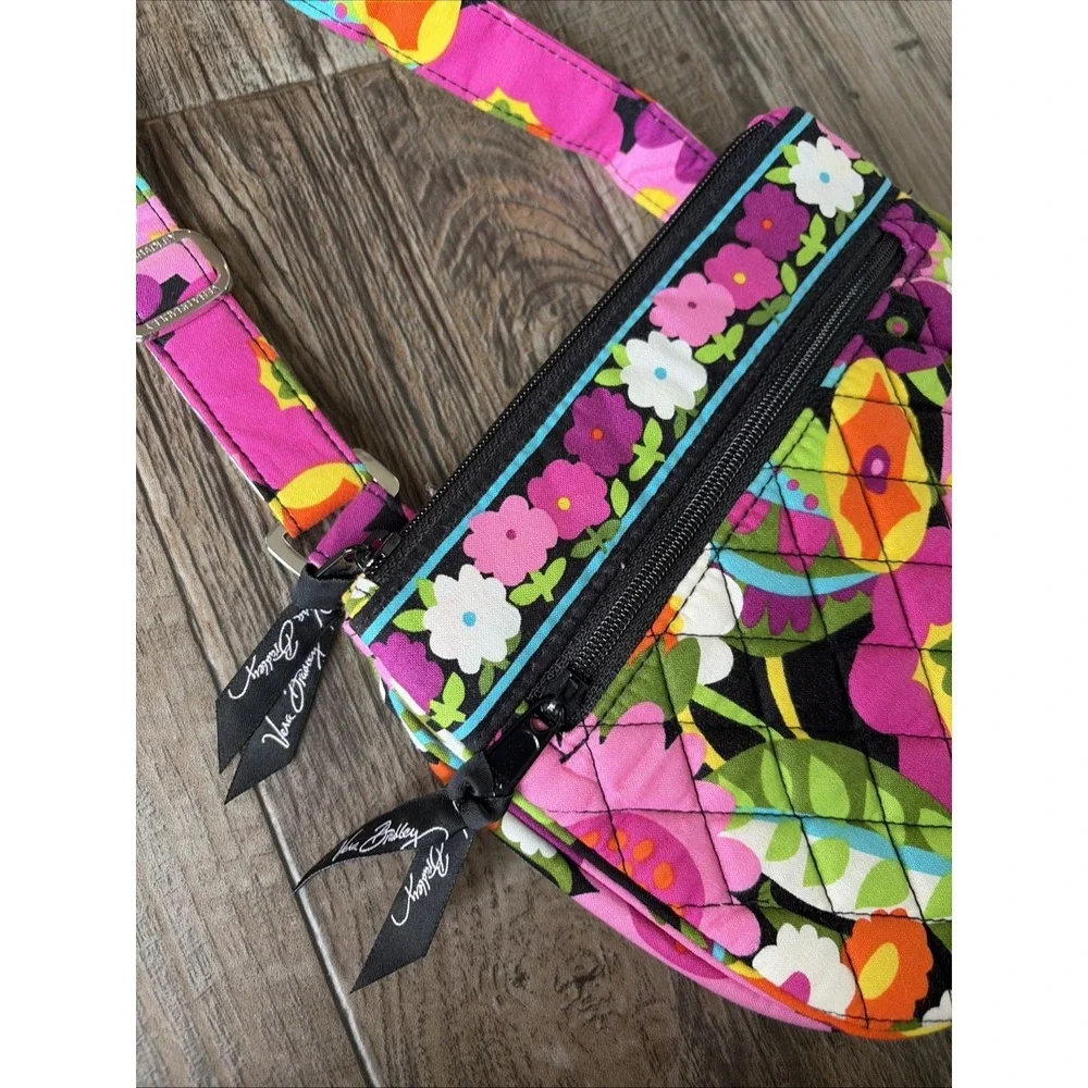Vera Bradley Little Flap Hipster Crossbody Bag NWT $50 Va Va Bloom Bright Floral